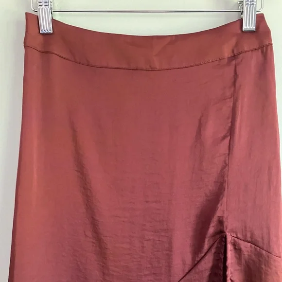 FREE PEOPLE Red Asymmetric MIDI  Dress Size 2 - Picture 3 of 10